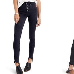 Madewell 9-Inch Button Ankle Skinny Jeans